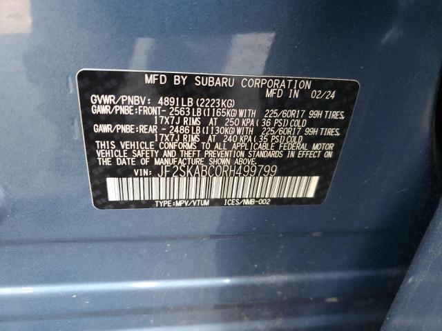 2024 SUBARU FORESTER JF2SKABC0RH499799
