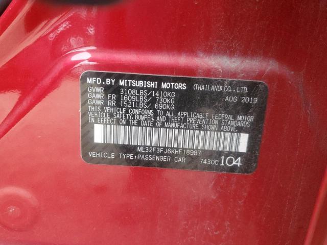 2019 MITSUBISHI MIRAGE G4 - ML32F3FJ6KHF18987