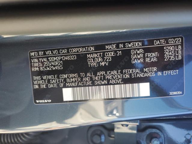 2023 VOLVO XC60 ULTIM YV4L12DM2P1348323