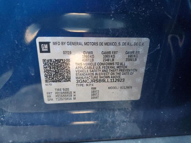 2020 CHEVROLET TRAX PREMI 3GNCJRSB9LL112923