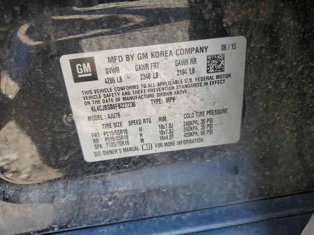 2015 BUICK ENCORE CON - KL4CJBSB6FB227236