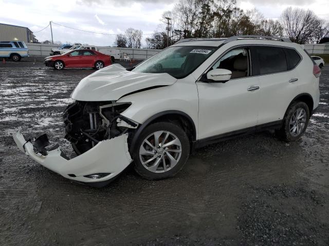 NISSAN ROGUE S 2015 white  gas 5N1AT2MV5FC858919 photo #1