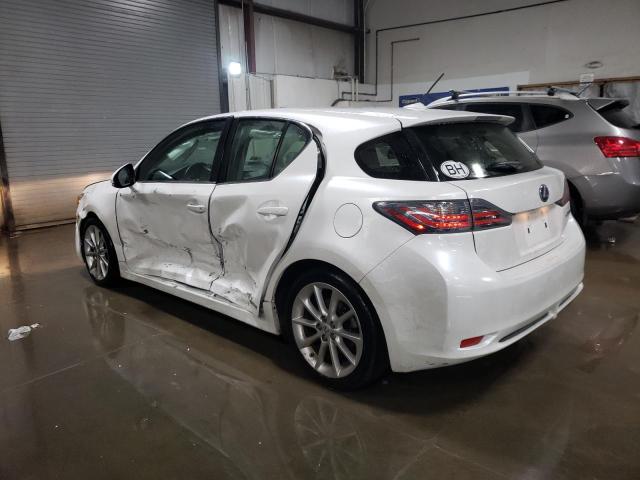 LEXUS CT 200 2012 white  hybrid engine JTHKD5BH4C2104107 photo #3