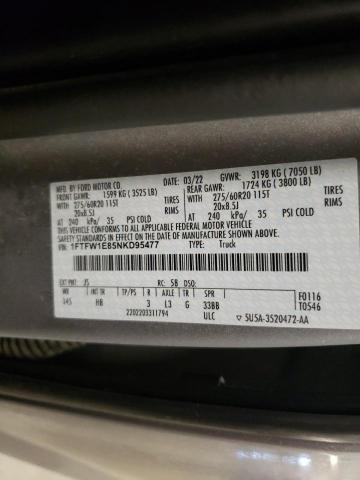 2022 FORD F150 SUPER - 1FTFW1E85NKD95477