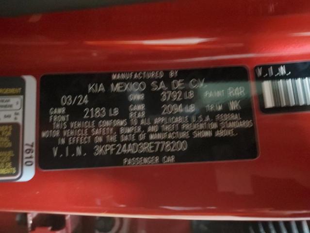 2024 KIA FORTE LX - 3KPF24AD3RE778200