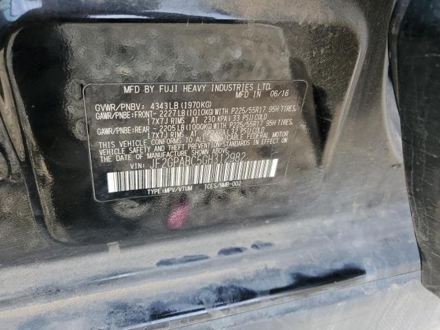 2016 SUBARU CROSSTREK - JF2GPABC5GH312982