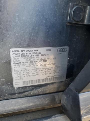 2019 AUDI Q5 PRESTIG WA1CNAFY1K2078922