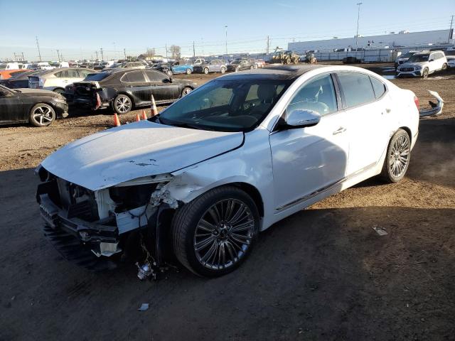 KIA CADENZA PR 2014 white  gas KNALN4D70E5164241 photo #1