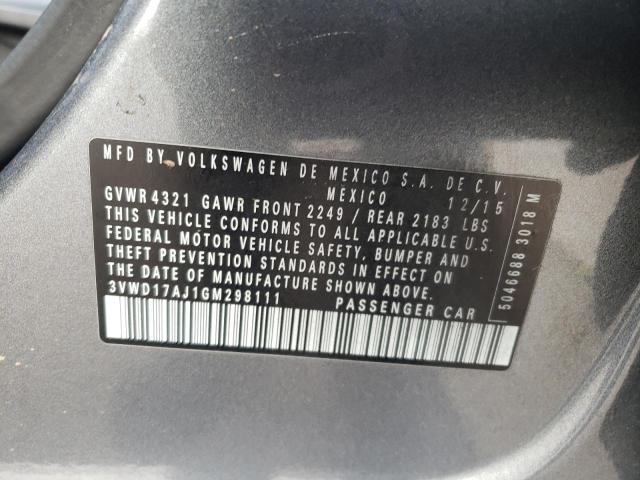 2016 VOLKSWAGEN JETTA SPOR - 3VWD17AJ1GM298111