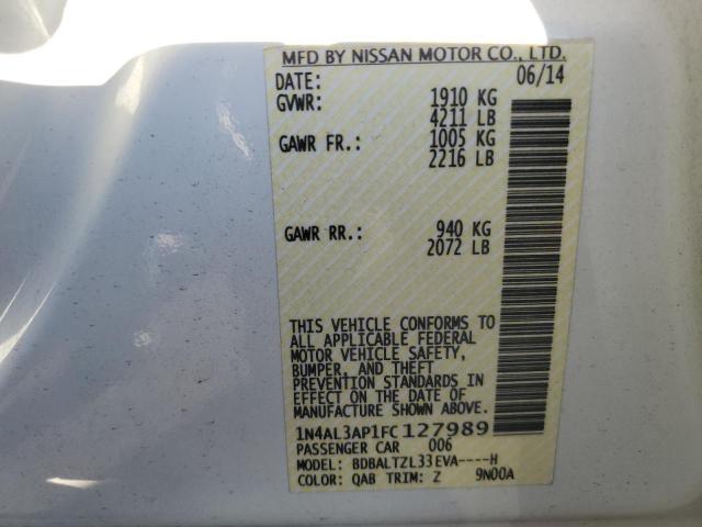 2015 NISSAN ALTIMA 2.5 - 1N4AL3AP1FC127989