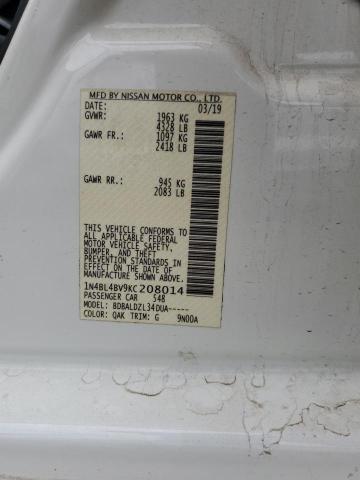 2019 NISSAN ALTIMA S - 1N4BL4BV9KC208014