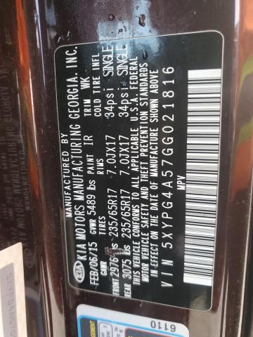 2016 KIA SORENTO LX - 5XYPG4A57GG021816