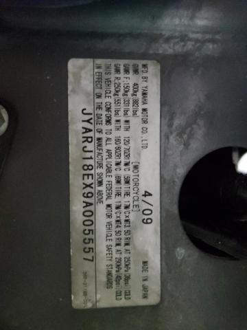 2009 YAMAHA FZ6 R JYARJ18EX9A005557