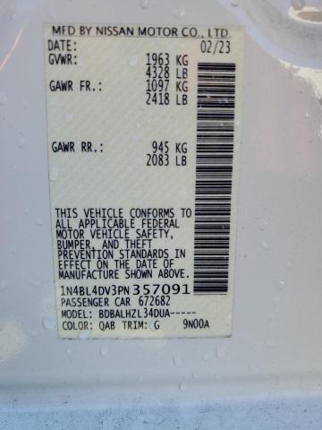 2023 NISSAN ALTIMA SV - 1N4BL4DV3PN357091
