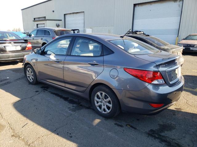 HYUNDAI ACCENT GLS 2014 gray sedan 4d gas KMHCT4AE2EU623928 photo #3