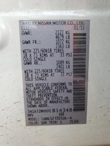 2015 NISSAN ROGUE S - 5N1AT2MVXFC814348