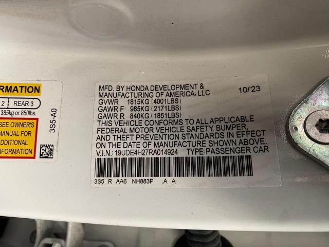 2024 ACURA INTEGRA 19UDE4H27RA014924