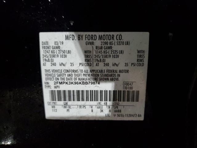 2019 FORD EDGE TITAN - 2FMPK3K96KBB79874