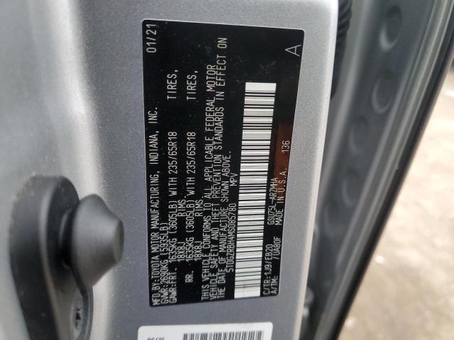 2021 TOYOTA HIGHLANDER - 5TDGZRBH4MS085780
