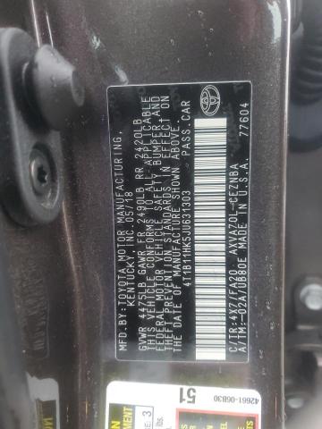 2018 TOYOTA CAMRY L - 4T1B11HK5JU631303