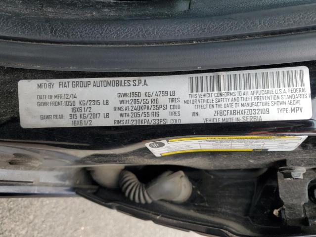 2015 FIAT 500L EASY ZFBCFABHXFZ032109