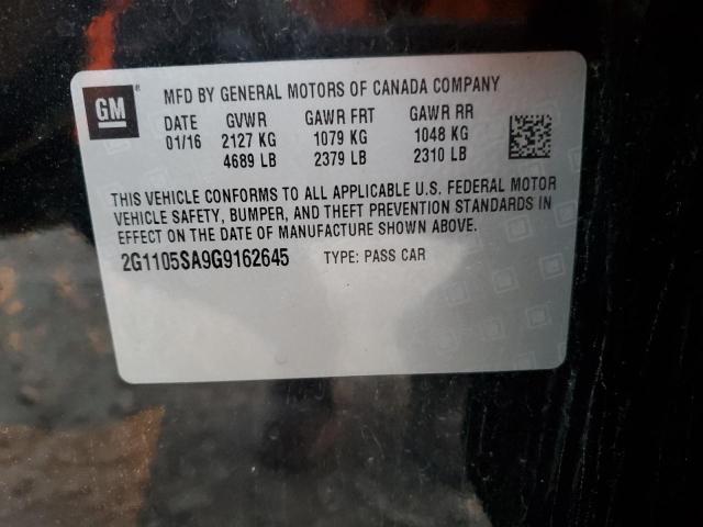 2016 CHEVROLET IMPALA LT - 2G1105SA9G9162645