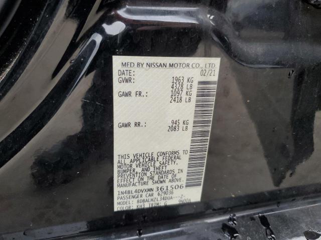 VIN 1N4BL4DVXMN361506 2021 NISSAN ALTIMA no.13