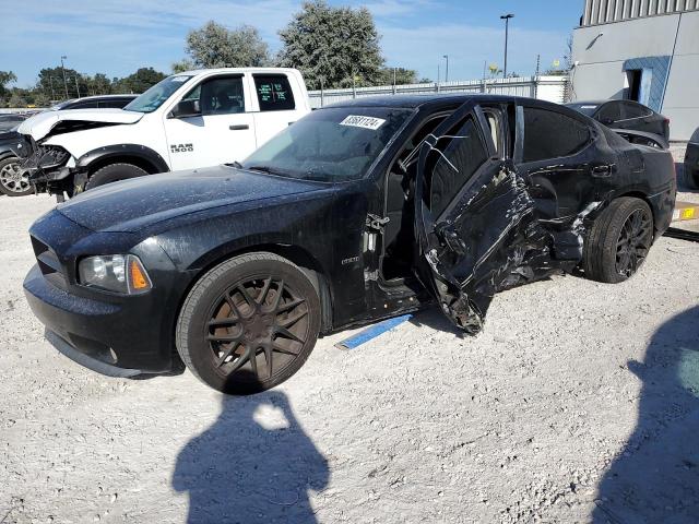 DODGE CHARGER R/ 2008 black sedan 4d gas 2B3LA53HX8H207612 photo #1