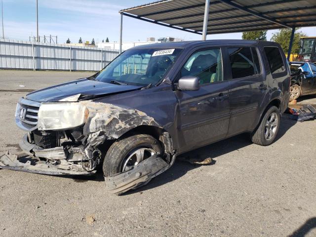 HONDA PILOT EX 2014 charcoal  gas 5FNYF4H40EB038711 photo #1