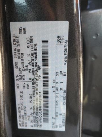 VIN 1FMCU0J99FUA21831 2015 FORD ESCAPE no.14