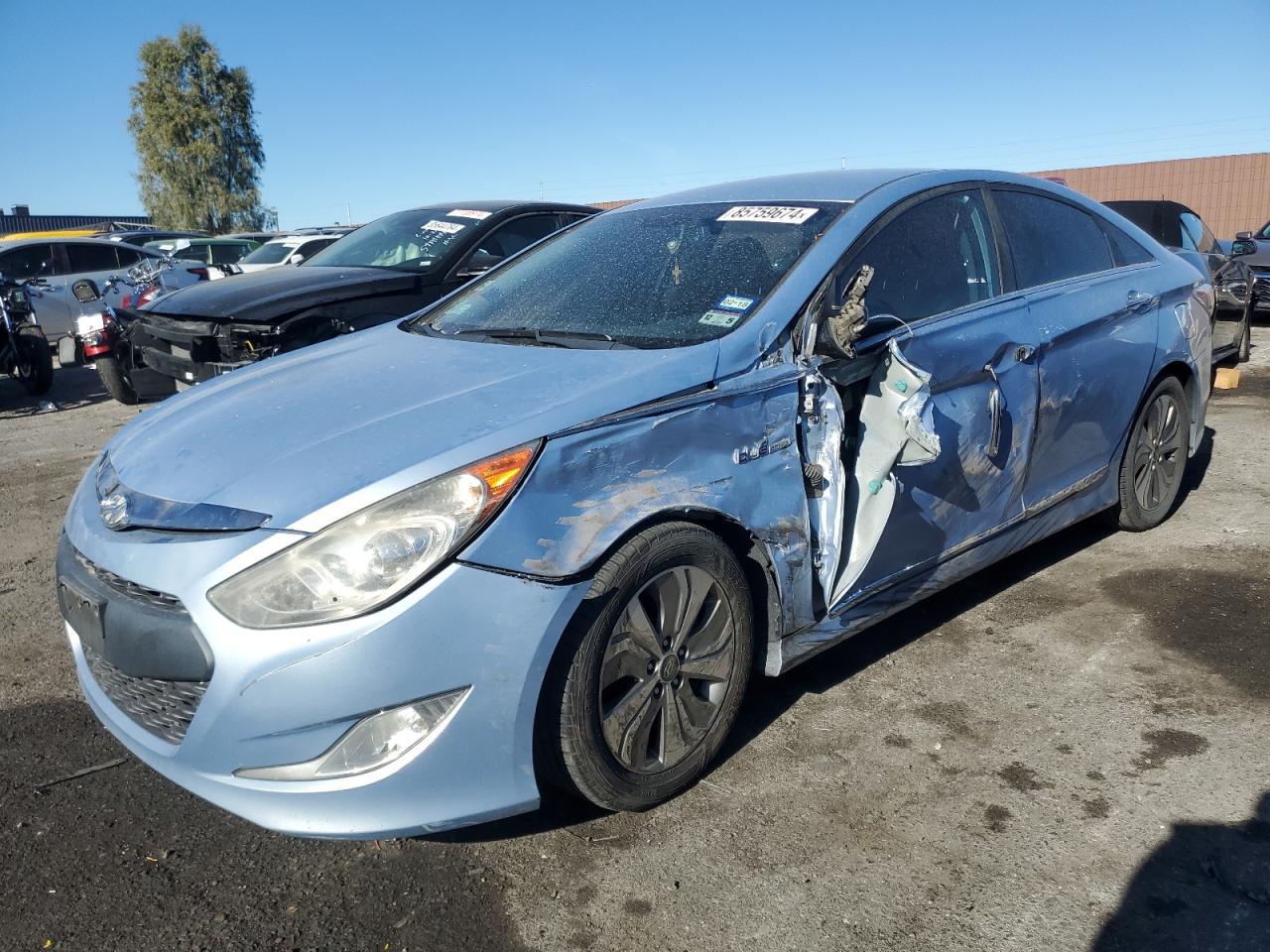 Lot #3037855254 2013 HYUNDAI SONATA HYB