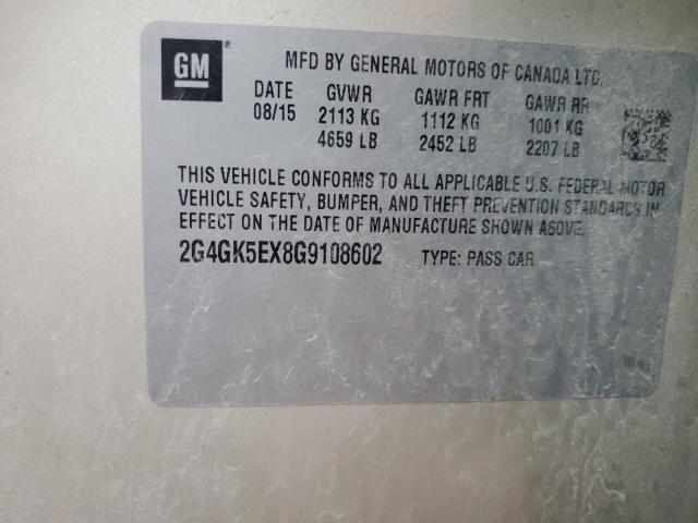 2016 BUICK REGAL - 2G4GK5EX8G9108602
