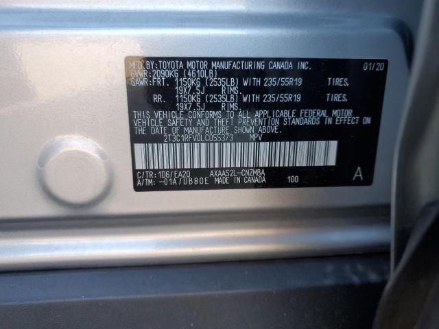 VIN 2T3C1RFV0LC055373 2020 TOYOTA RAV4 no.13