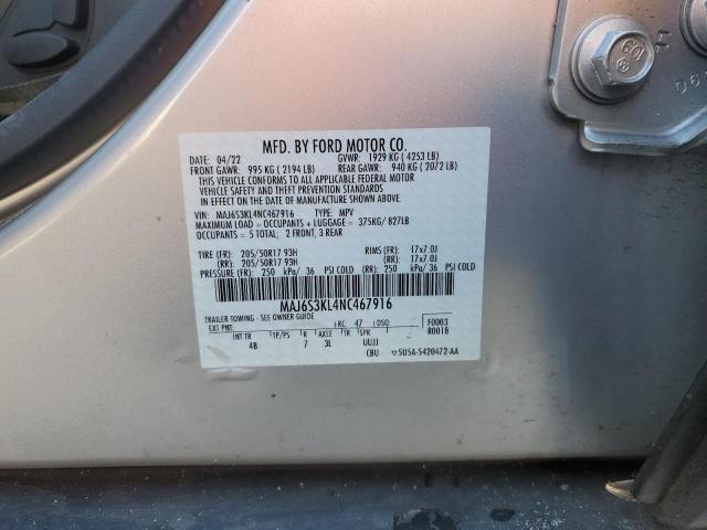 2022 FORD ECOSPORT T - MAJ6S3KL4NC467916