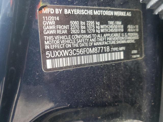 2015 BMW X4 XDRIVE2 - 5UXXW3C56F0M87718