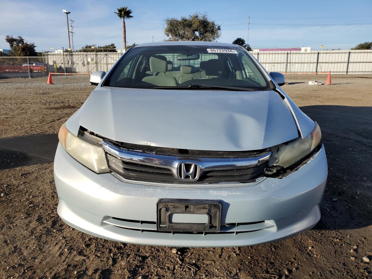 Lot #3038020219 2012 HONDA CIVIC LX