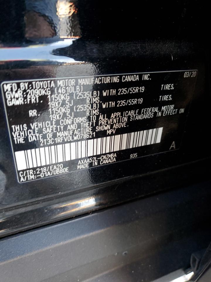 Lot #3036926724 2020 TOYOTA RAV4 XLE P