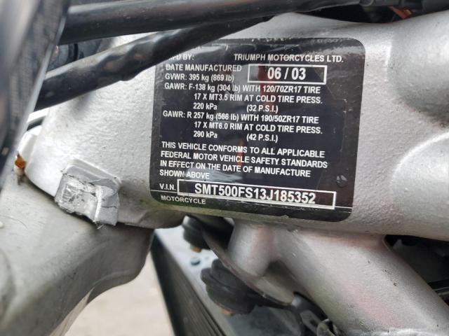 2003 TRIUMPH MOTORCYCLE SPEEDMSTR SMT500FS13J185352