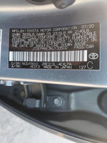 2021 TOYOTA COROLLA LE - JTDEPMAE3MJ133502