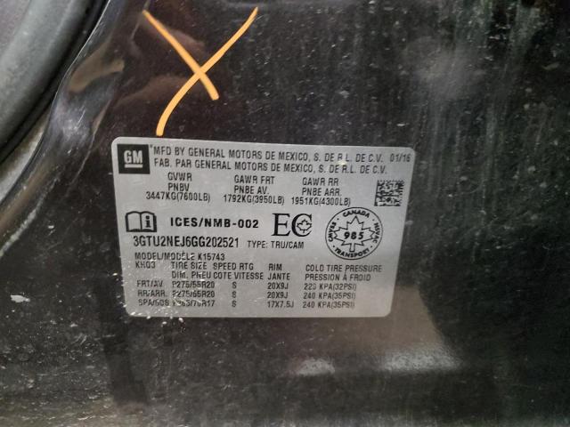 2016 GMC SIERRA K15 - 3GTU2NEJ6GG202521