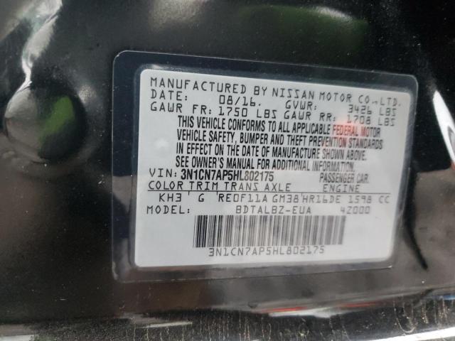 VIN 3N1CN7AP5HL802175 2017 NISSAN VERSA no.12