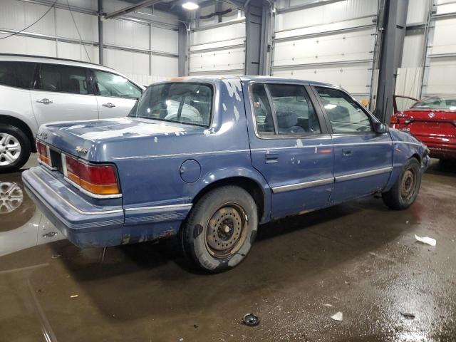 DODGE SPIRIT 1991 blue  gas 1B3XA46K9MF628235 photo #4