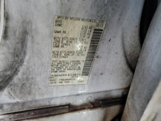 2015 NISSAN ARMADA PLA - 5N1AA0NF8FN619824