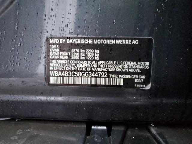 2016 BMW 435 XI GRA WBA4B3C58GG344792