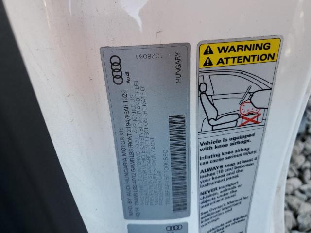 2015 AUDI TT TRUBFAFK5F1000560