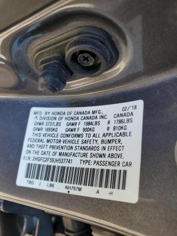 2018 HONDA CIVIC LX - 2HGFC2F59JH537741