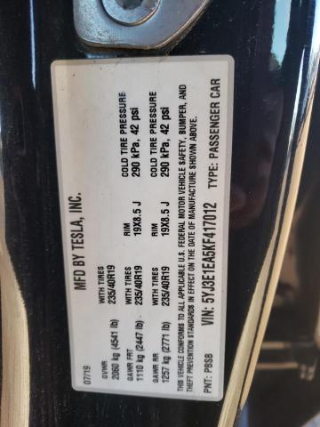 2019 TESLA MODEL 3 - 5YJ3E1EA5KF417012