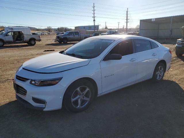 CHEVROLET MALIBU LS 2016 white sedan 4d gas 1G1ZB5ST5GF242627 photo #1