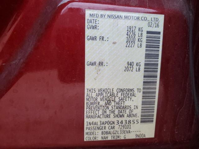2016 NISSAN ALTIMA 2.5 - 1N4AL3AP0GN343855