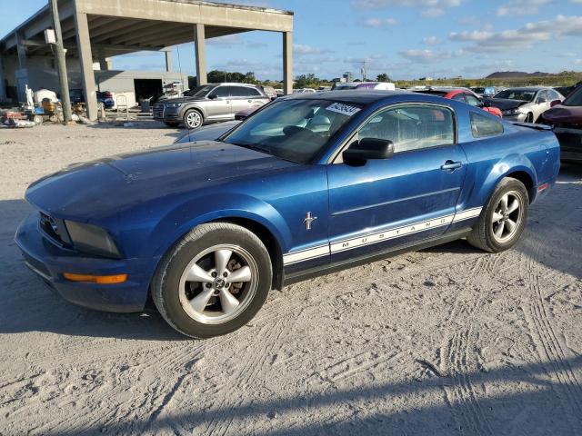 FORD MUSTANG 2008 blue coupe gas 1ZVHT80NX85197548 photo #1